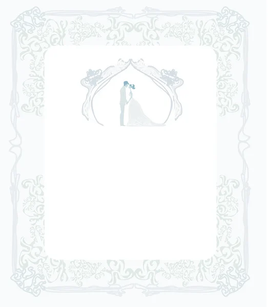 Elegante invitación de boda — Archivo Imágenes Vectoriales