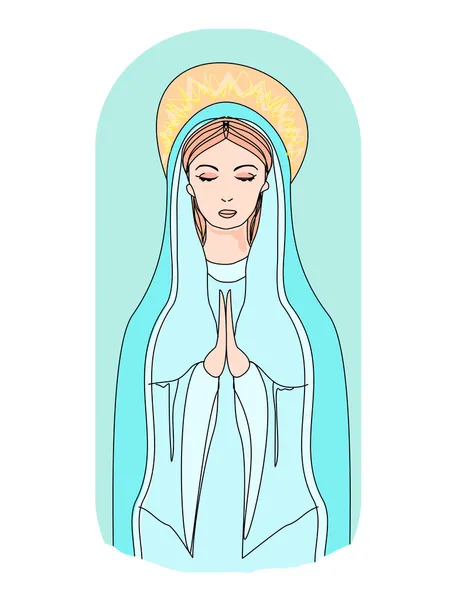 Blessed Virgin Mary — Stock Vector