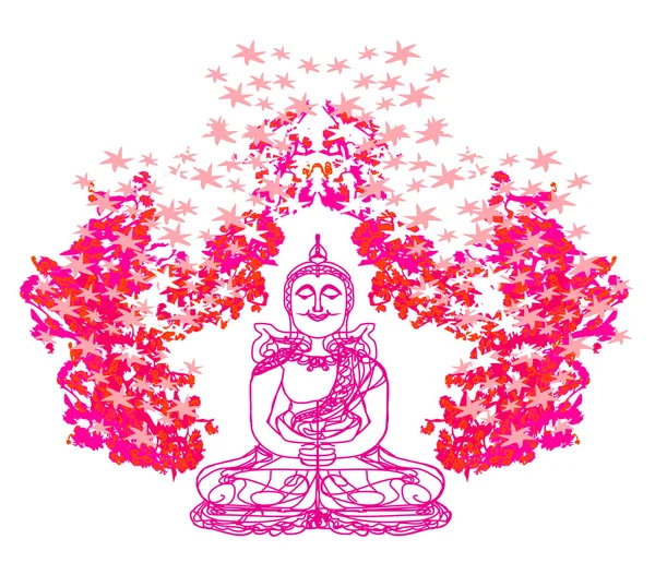 Vecteur du Bouddhisme Artistique Traditionnel Chinois — Image vectorielle
