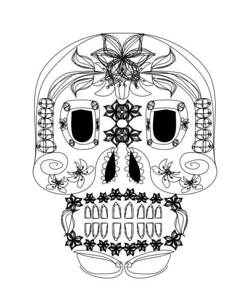 Jour du crâne mort — Image vectorielle