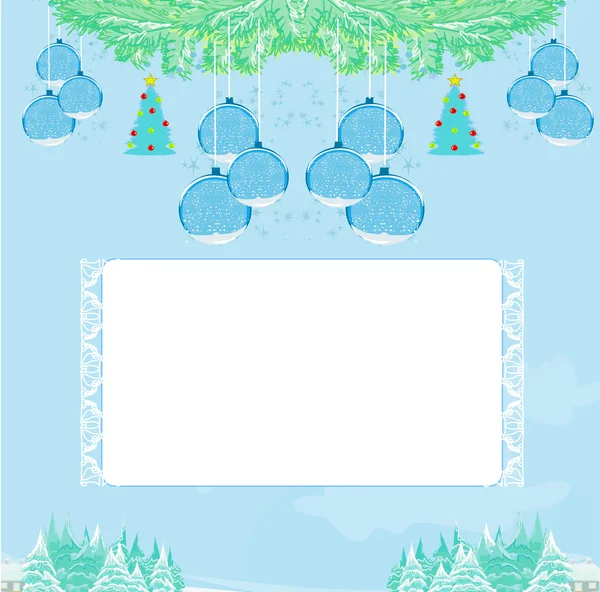 Tarjeta de estilo Christmas Framework — Archivo Imágenes Vectoriales