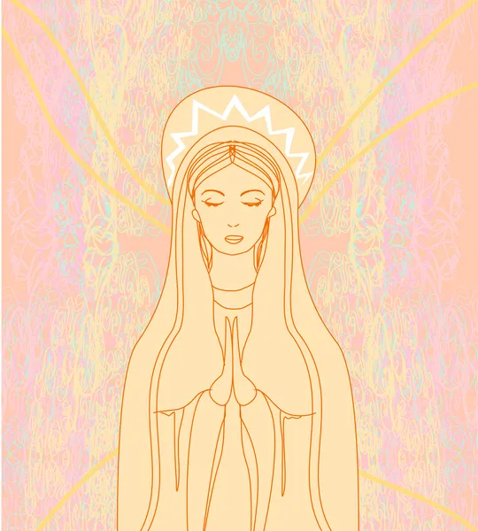 Blessed Virgin Mary — Stock Vector