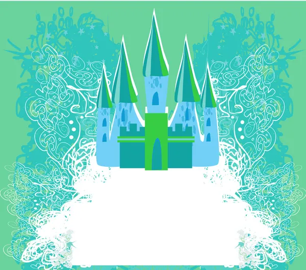 Magic Fairy Tale Princess Castle — Stock Vector