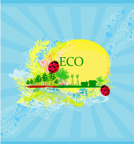 Eco label — Stock Vector