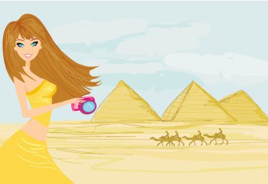 doğa fotoğrafçısı pharao için inşa Giza fotoğraf çekme