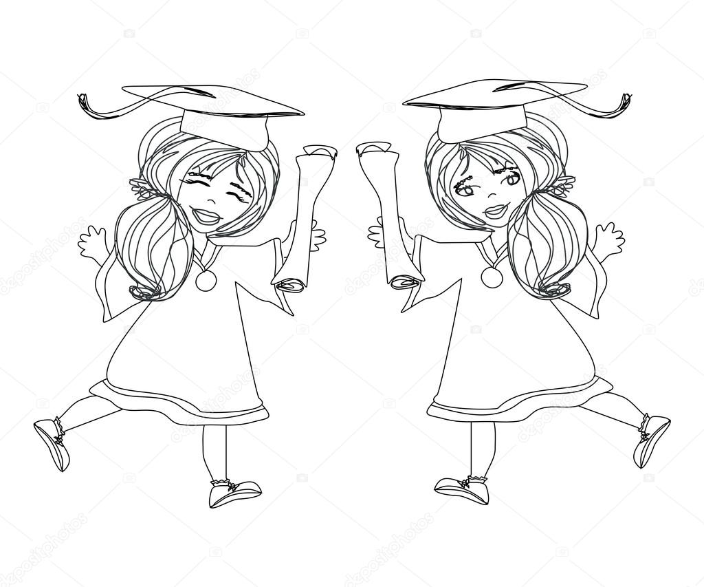 girl smiling celebrating graduation day holding diploma in her h