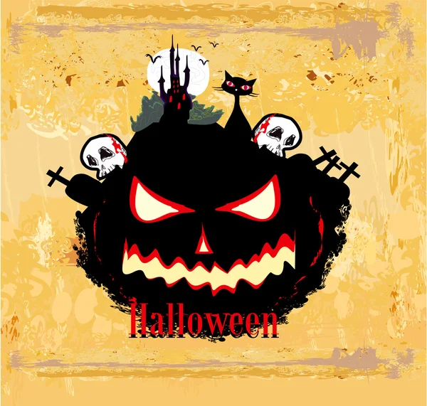 Cartel invitación Halloween — Archivo Imágenes Vectoriales
