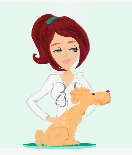 Veterinary animal doctor — Stock Photo, Image
