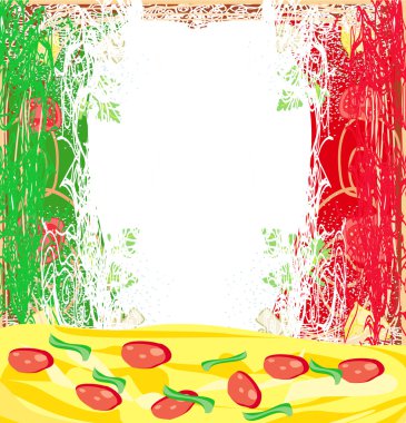 Pizza grunge poster