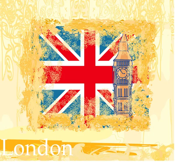 Grunge-Banner mit London — Stockvektor
