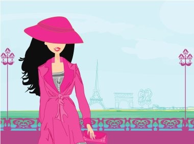 Paris 'te alışveriş yapan güzel kadınlar.