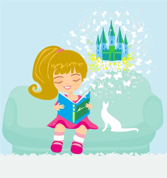 Dreaming about fairytale — Stock Vector