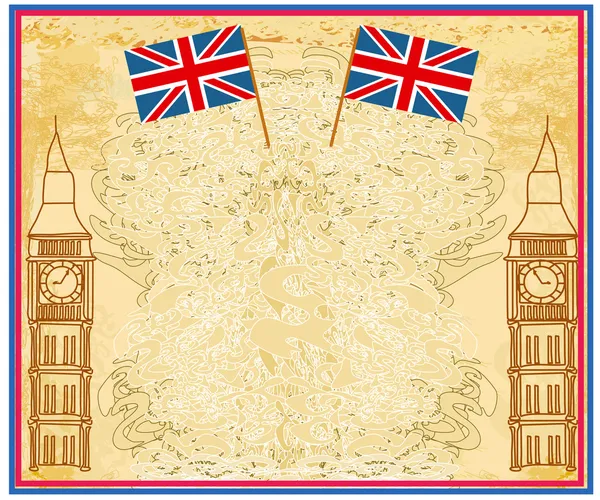 Bannière Grunge avec Londres — Image vectorielle