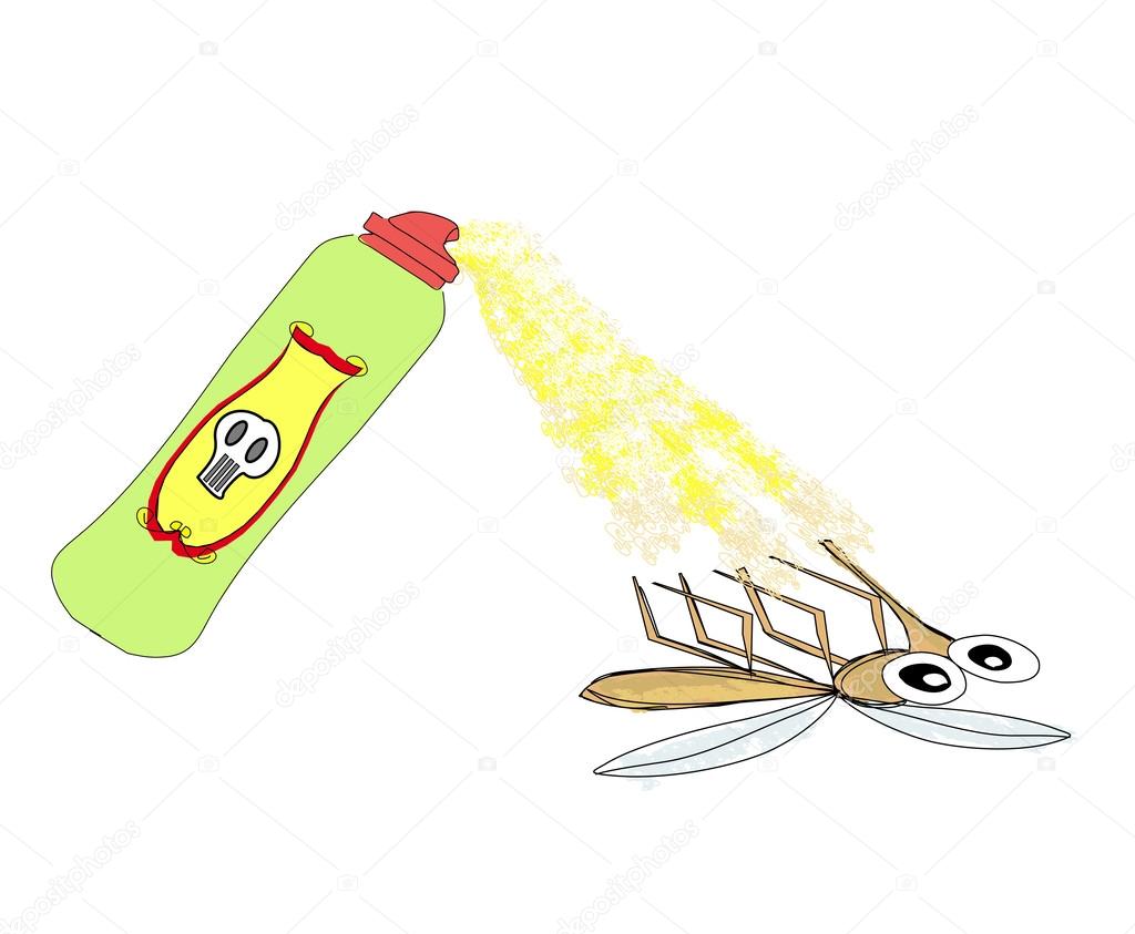 mosquito spray,vector illustration