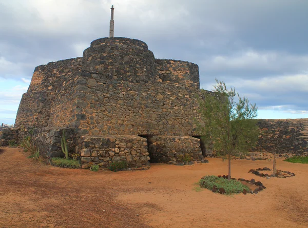 Starobylý hrad v caleta de fuste. Kanárské ostrova fuerteventura, — Stock fotografie