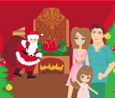 Evde aile Noel 'i