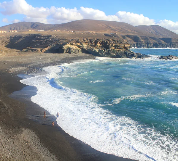 Vestkysten af Fuerteventura, De Kanariske Øer, ved La Pared - Stock-foto