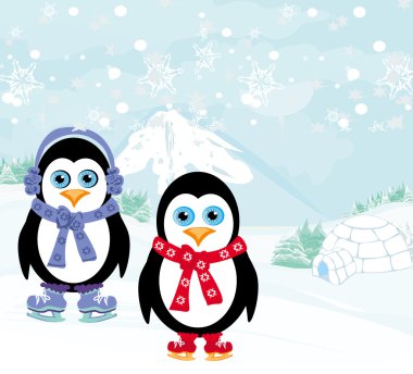 buz pateni penguenler