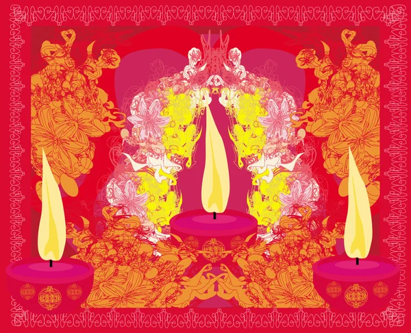 Abstrakte diwali Feier Hintergrund, Vektorillustration — Stockvektor