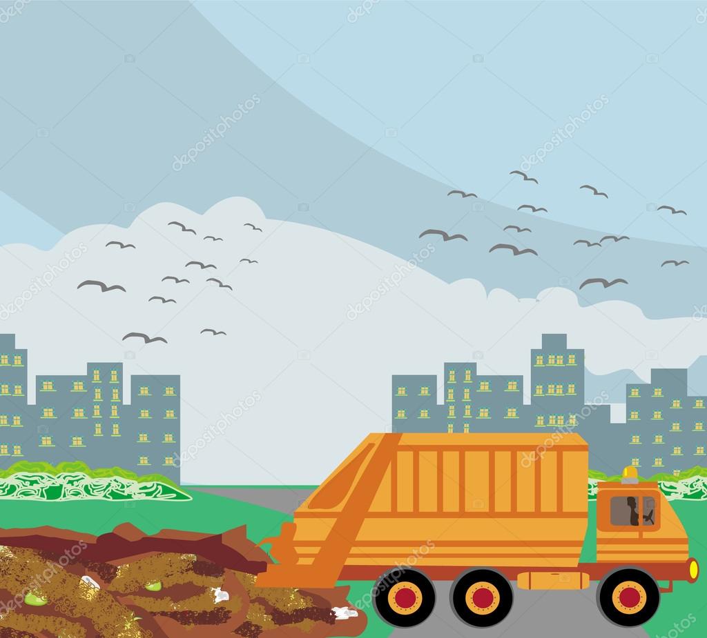 Landfill imágenes de stock de arte vectorial | Depositphotos