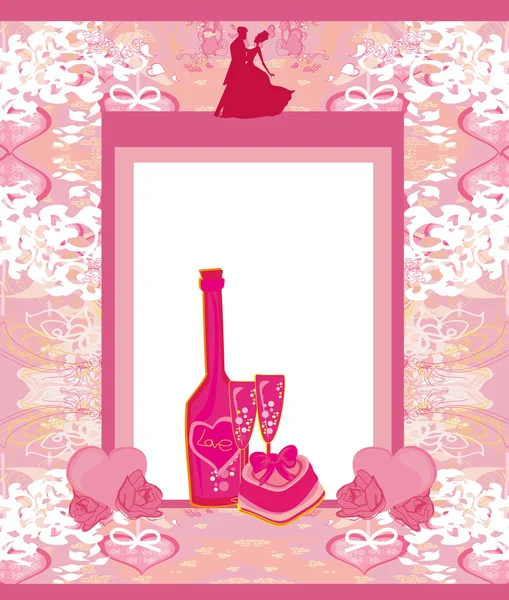 Invitación floral al baile de graduación — Vector de stock