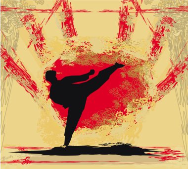 Karate Grunge poster