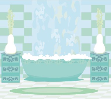 Modern banyonun içi.