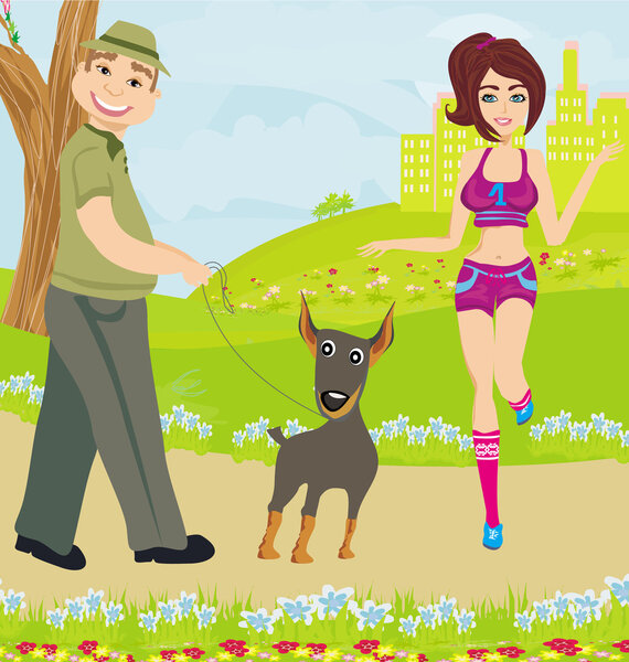 встреча в весенний день в парке