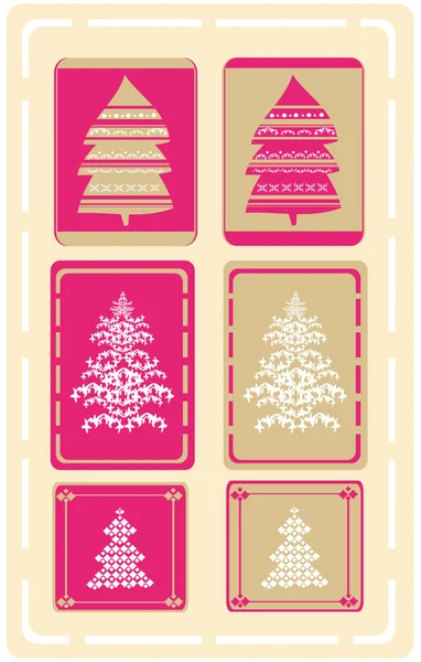 圣诞树设计方案集 — 图库矢量图片