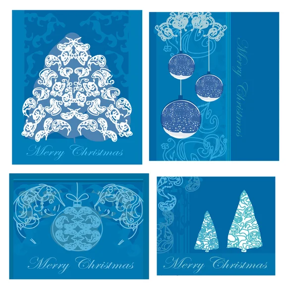 Set of christmas cards — Stock Vector