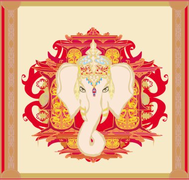 Hindu Lord Ganesha 'nın yaratıcı çizimi