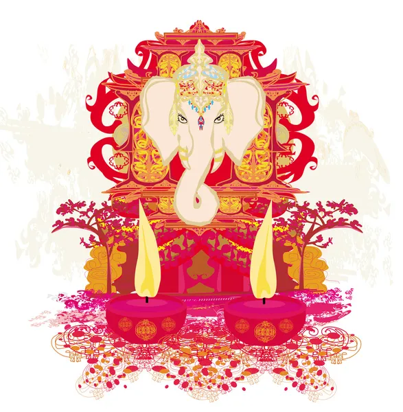 Diwali Ganesha Design — Image vectorielle