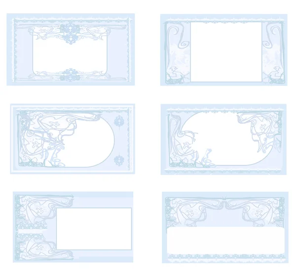 Ensemble de différentes cartes de visite — Image vectorielle