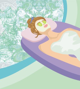 Soyut kart - kaplıcada rahatla