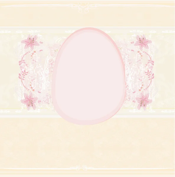 Easter Egg On Grunge Background — Stock Vector