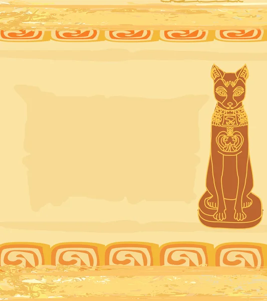 Stylized Egyptian cat — Stock Vector