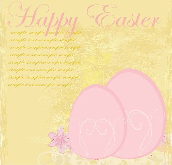 Easter Egg On Grunge Background — Stock Vector