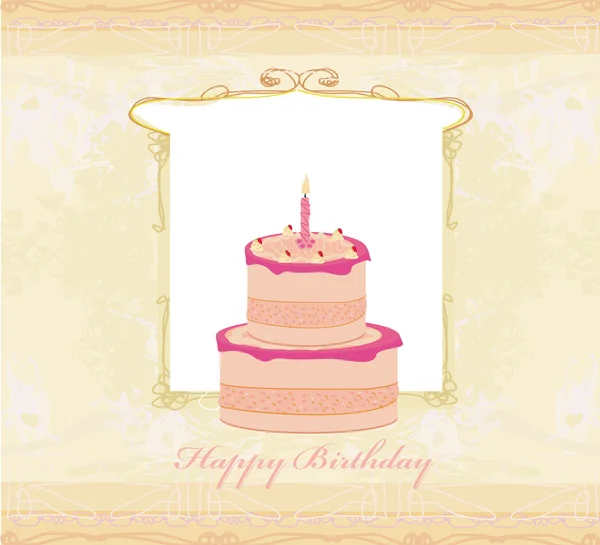 Happy Birthday Card — Stock Vector