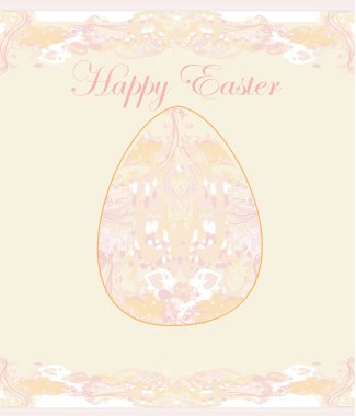 Paskalya yumurtası grunge arka kart