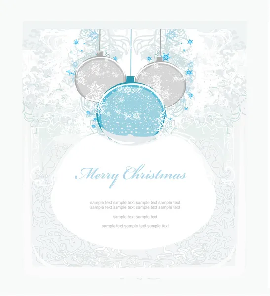 クリスマスフレームワークスタイルカード. — ストックベクタ