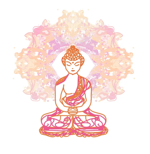 Kínai hagyományos művészi buddhizmus minta — Stock Vector