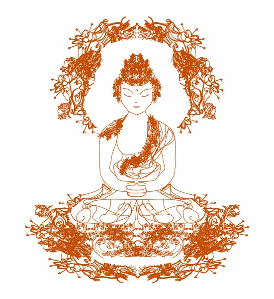 A hagyományos kínai buddhizmus vektora — Stock Vector