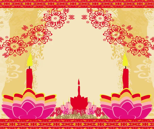 抽象的なディワリのお祝いの背景ベクトルイラスト — ストックベクタ