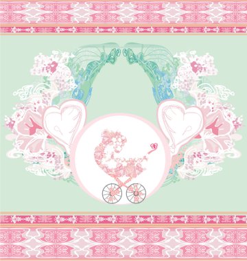 Küçük kız geliyor. 