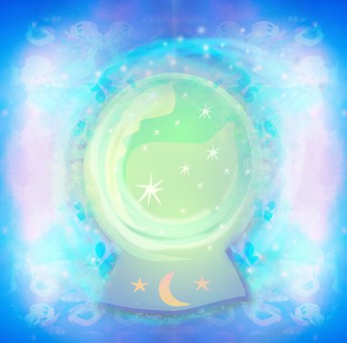 sihirli bir kristal küre