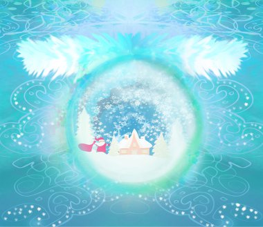 Cam küredeki Noel Baba 