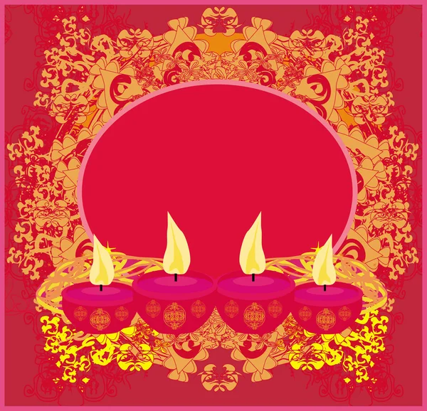 Abstract diwali celebration background, vector illustration — Stock Vector