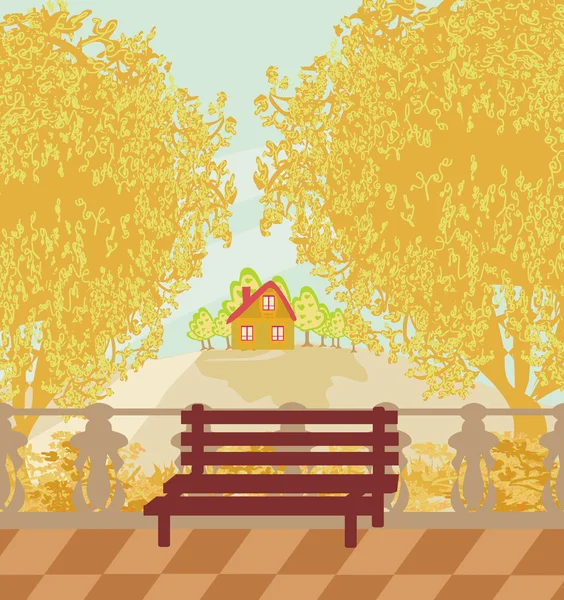 Herbsttag — Stockvektor