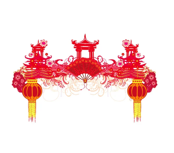 Çin Yeni Yılı Için Sonbahar Festivali — Stok Vektör
