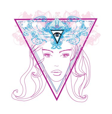 Üçüncü gözü olan kadın, psişik doğaüstü duyuları olan.